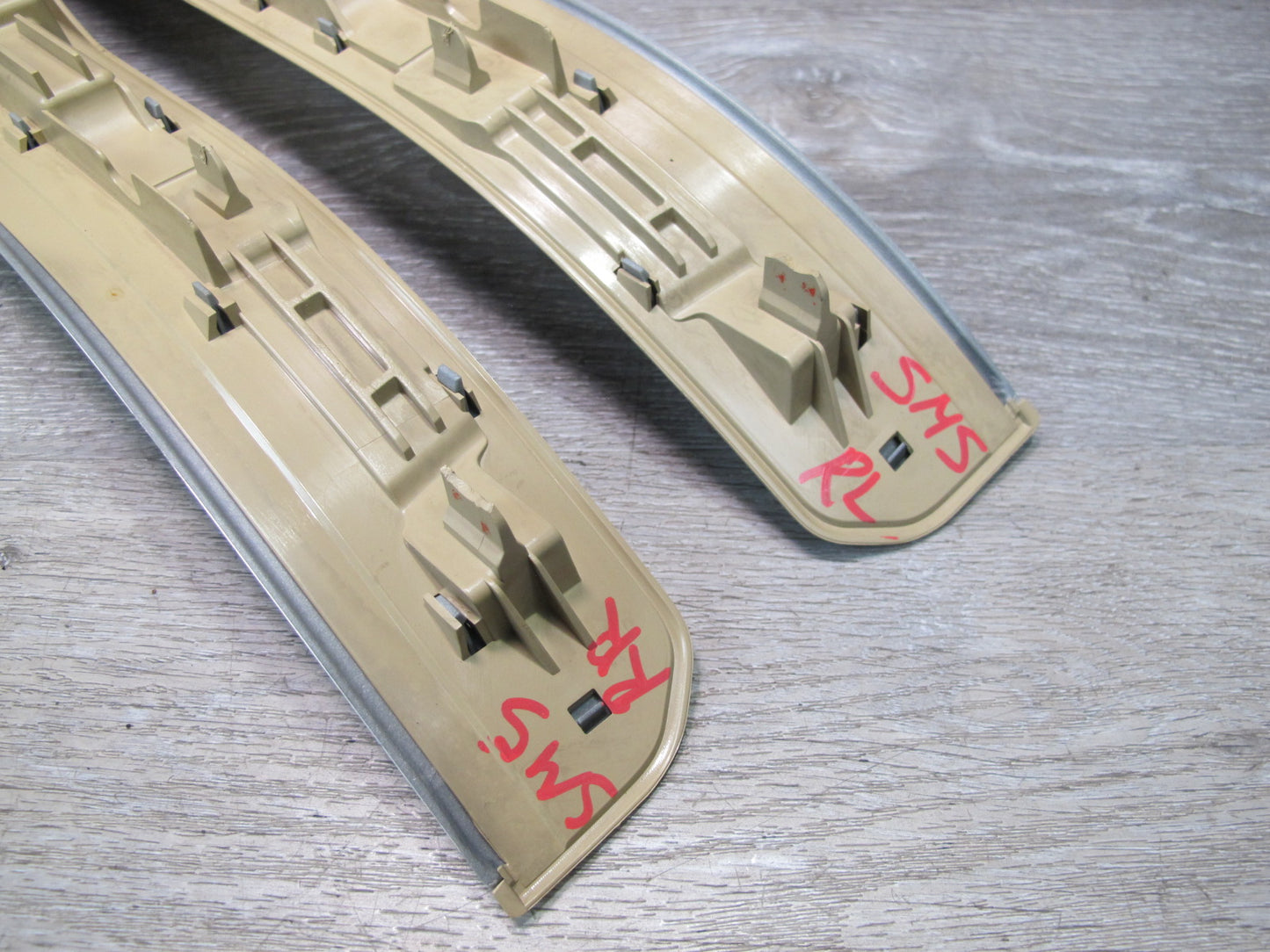 07-13 Mercedes W221 S-class Rear Left & Right Door Scuff Sill Plate Trim Set OEM