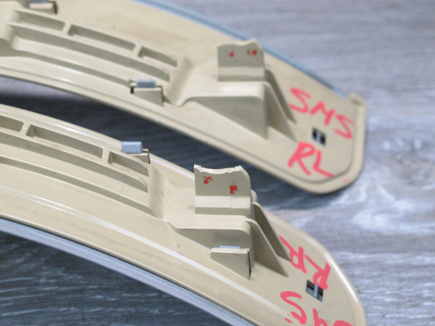 07-13 Mercedes W221 S-class Rear Left & Right Door Scuff Sill Plate Trim Set OEM