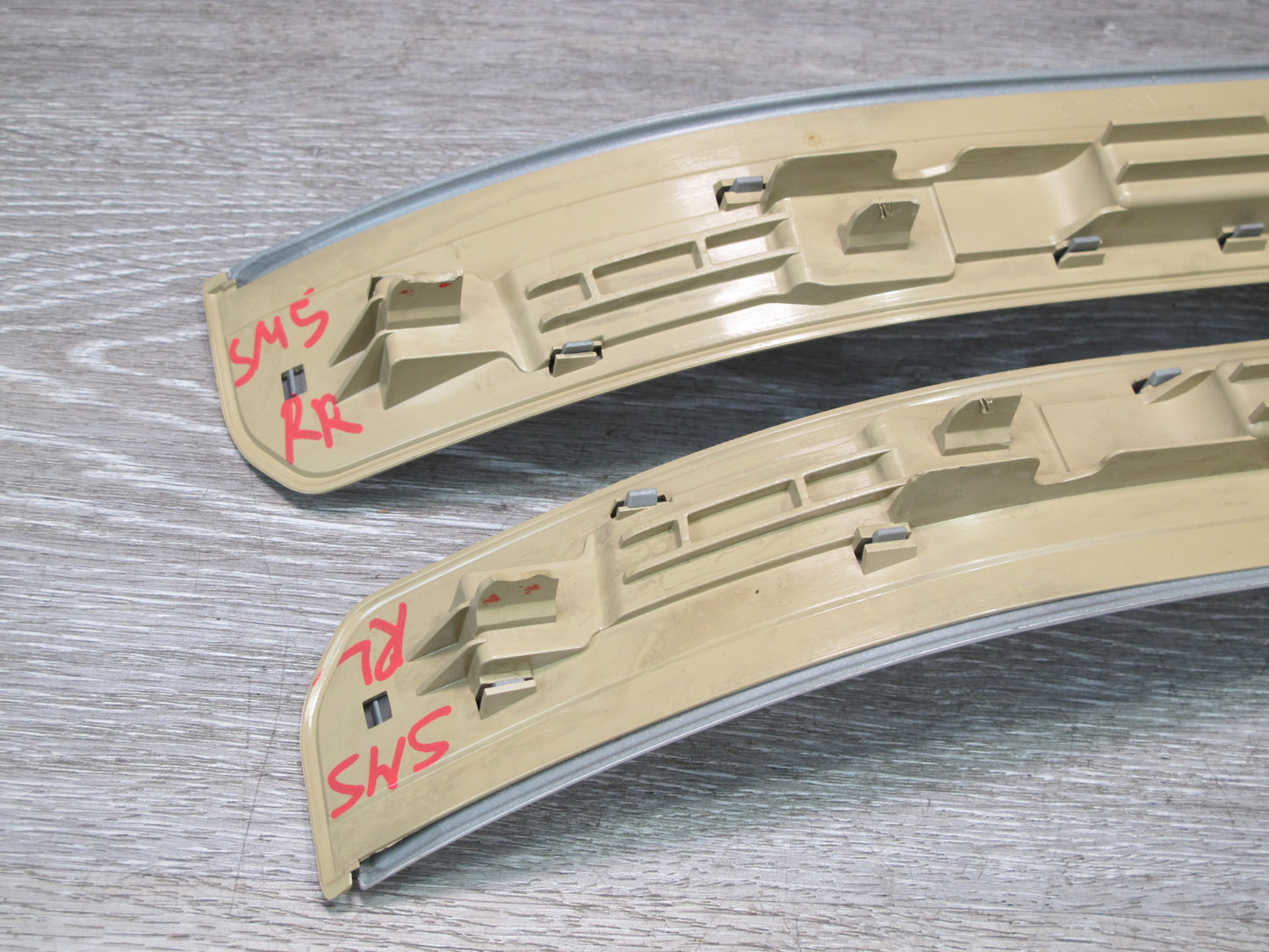 07-13 Mercedes W221 S-class Rear Left & Right Door Scuff Sill Plate Trim Set OEM