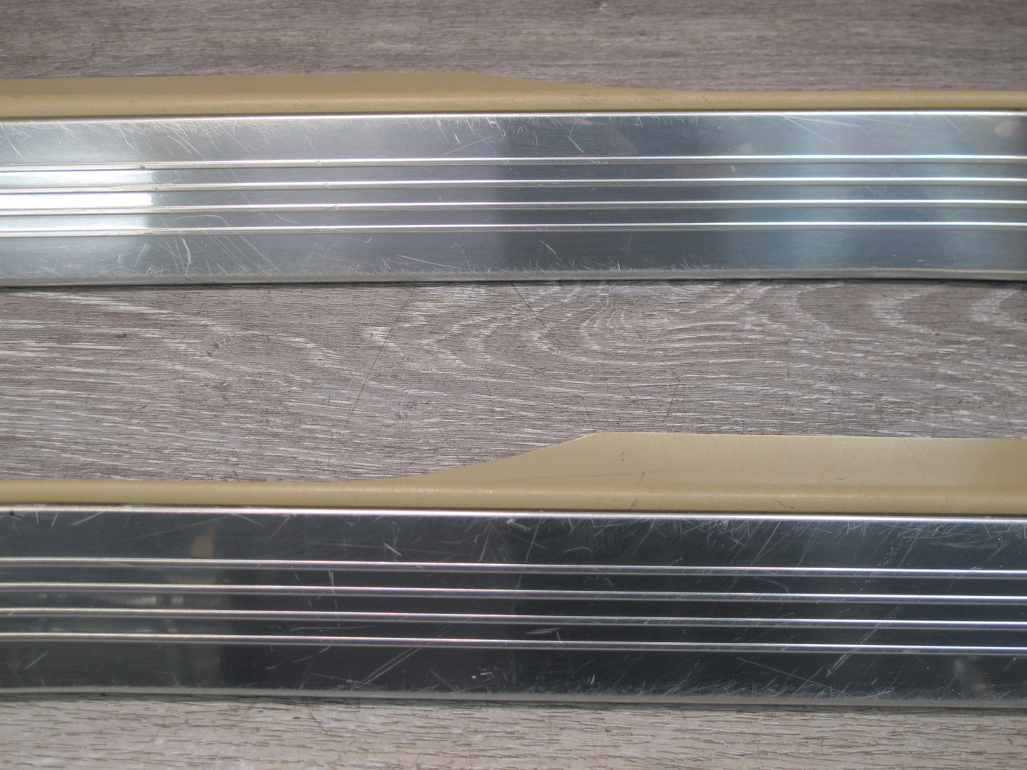 07-13 Mercedes W221 S-class Rear Left & Right Door Scuff Sill Plate Trim Set OEM