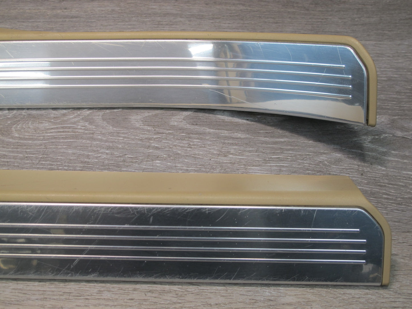 07-13 Mercedes W221 S-class Rear Left & Right Door Scuff Sill Plate Trim Set OEM