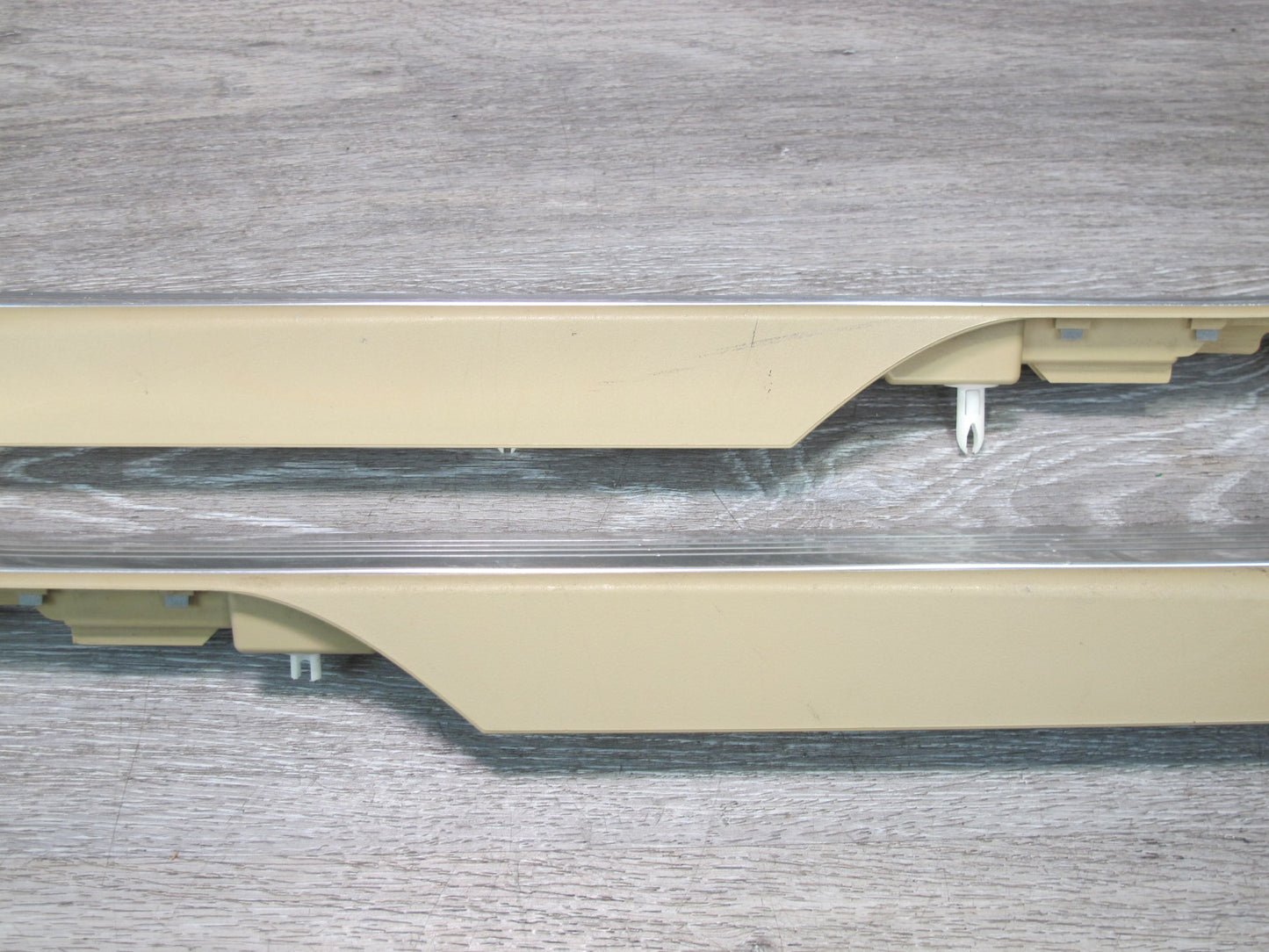07-13 Mercedes W221 S-class Rear Left & Right Door Scuff Sill Plate Trim Set OEM