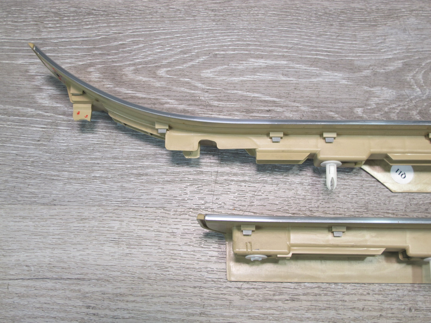 07-13 Mercedes W221 S-class Rear Left & Right Door Scuff Sill Plate Trim Set OEM