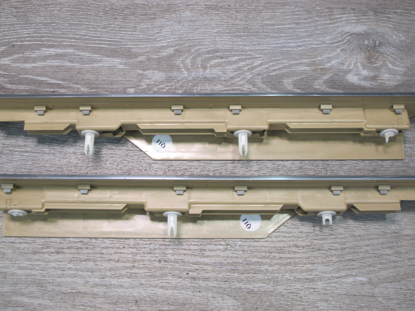 07-13 Mercedes W221 S-class Rear Left & Right Door Scuff Sill Plate Trim Set OEM