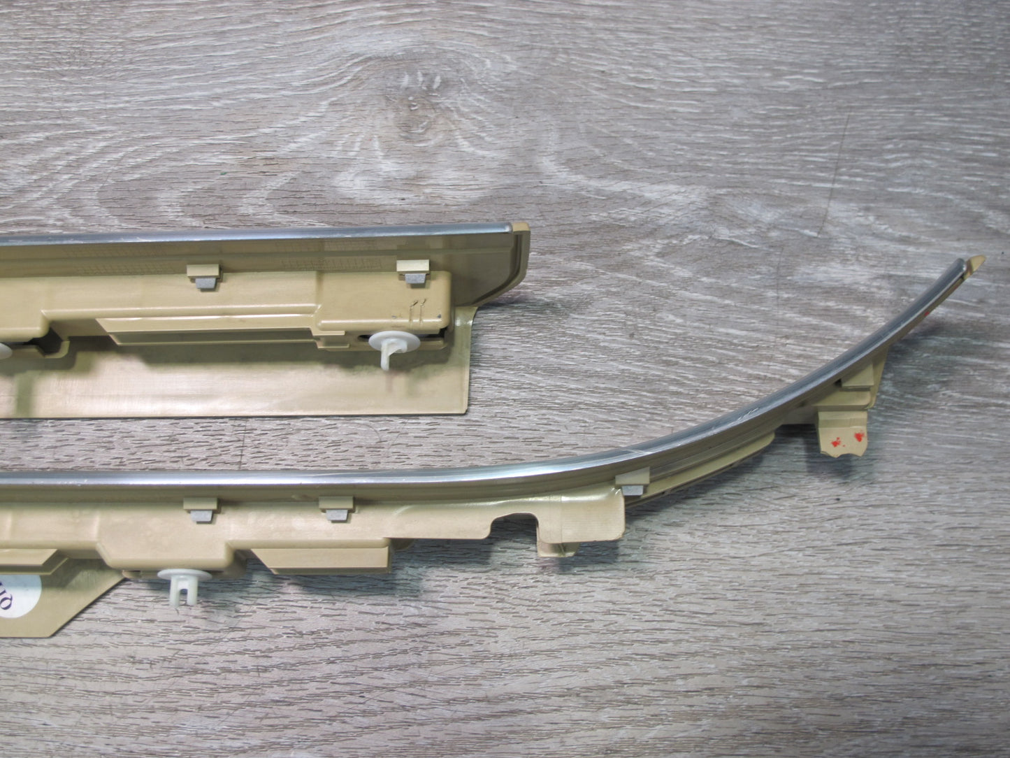 07-13 Mercedes W221 S-class Rear Left & Right Door Scuff Sill Plate Trim Set OEM