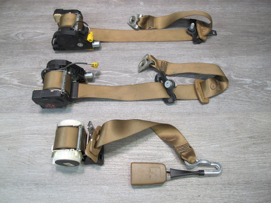 07-09 MERCEDES W221 S-CLASS REAR RIGHT CENTER LEFT SIDE SEATBELT RETRACTOR SET OEM