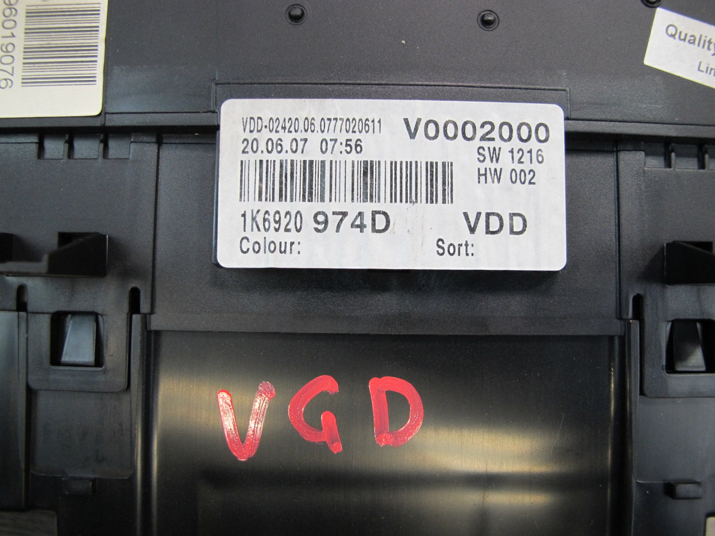 2008 VW R32 VR6 ECU ECM BCM Theft Speedometer Ignition Glove Door Lock KEY Set