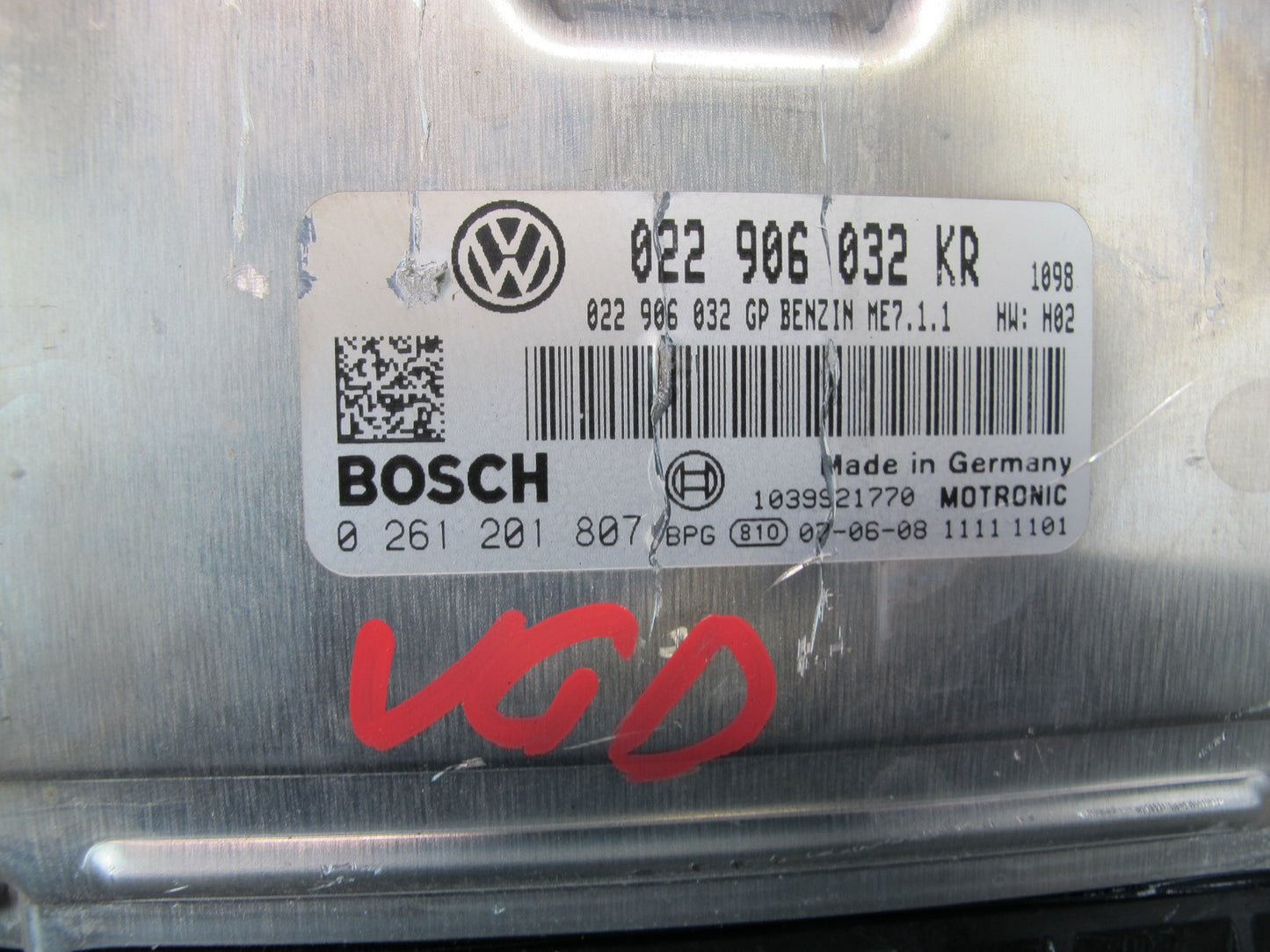 2008 VW R32 VR6 ECU ECM BCM Theft Speedometer Ignition Glove Door Lock KEY Set
