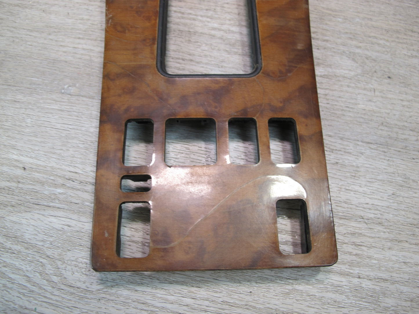 86-91 Mercedes W126 Sedan Door & Console A/C Climate Wood Trim Bezel Panel Set