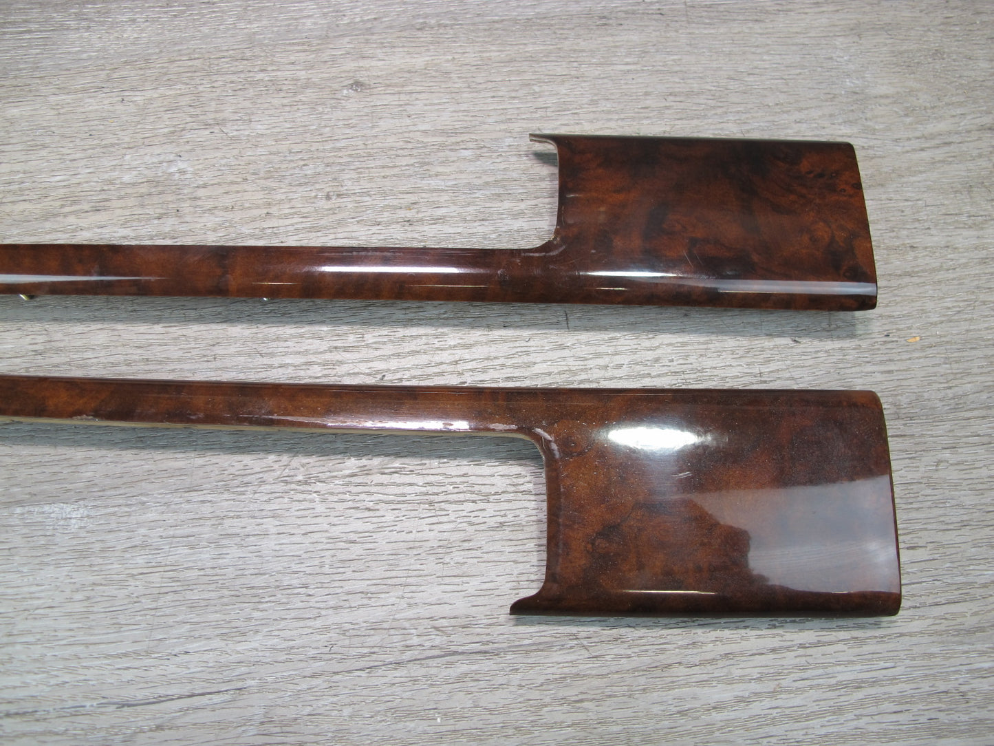 86-91 Mercedes W126 Sedan Door & Console A/C Climate Wood Trim Bezel Panel Set