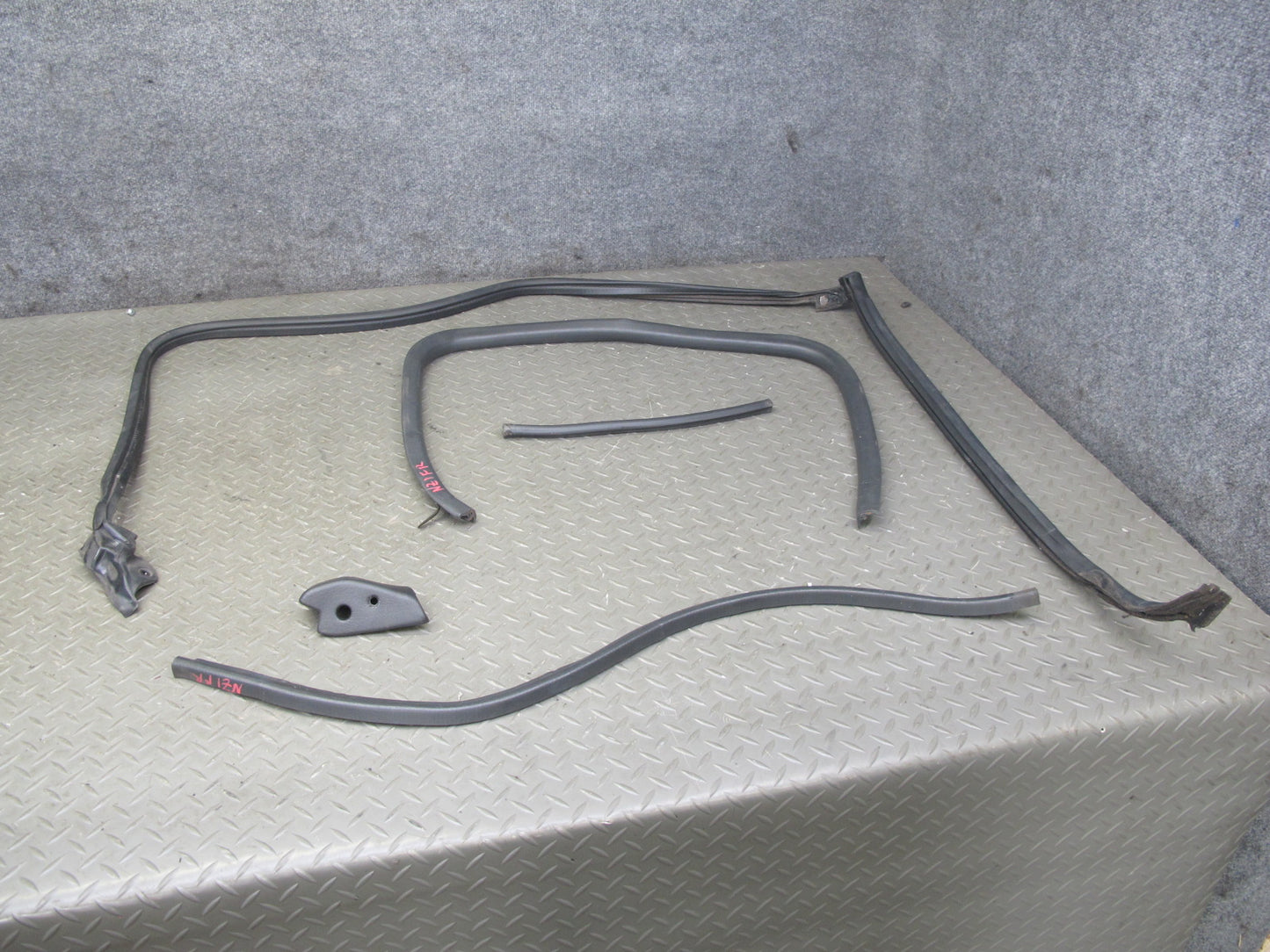 90-96 Nissan Z32 300ZX 2+2 Left & Right Door & T-top Weatherstrip Seal Set OEM