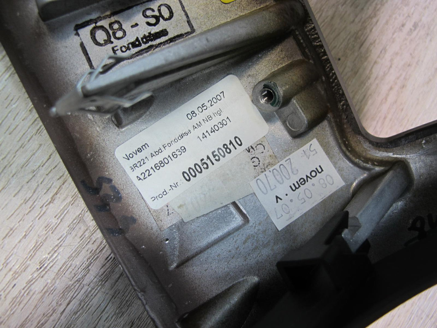 07-13 Mercedes W221 S-class Center Console Woodgrain Molding Trim Set OEM