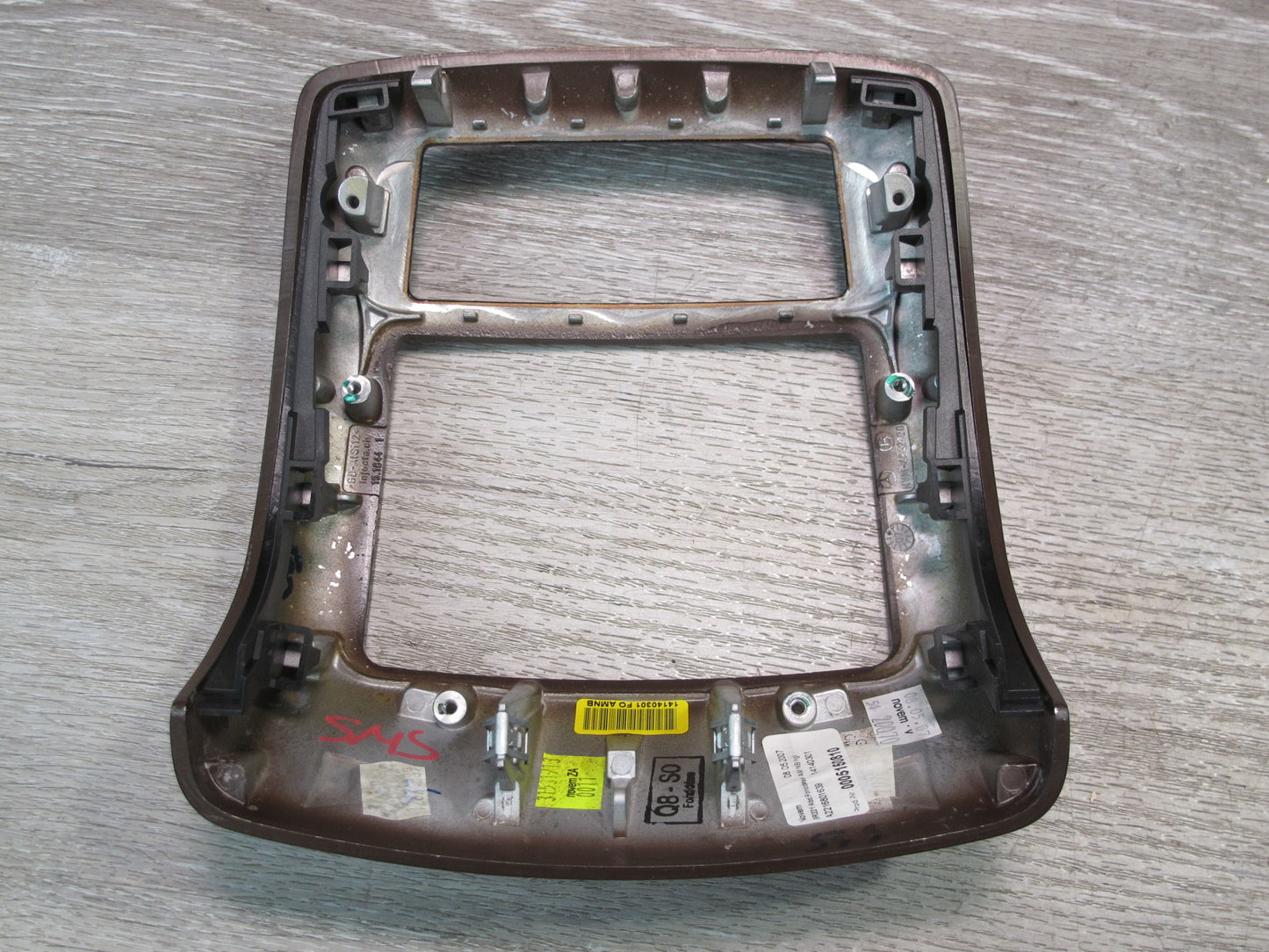 07-13 Mercedes W221 S-class Center Console Woodgrain Molding Trim Set OEM