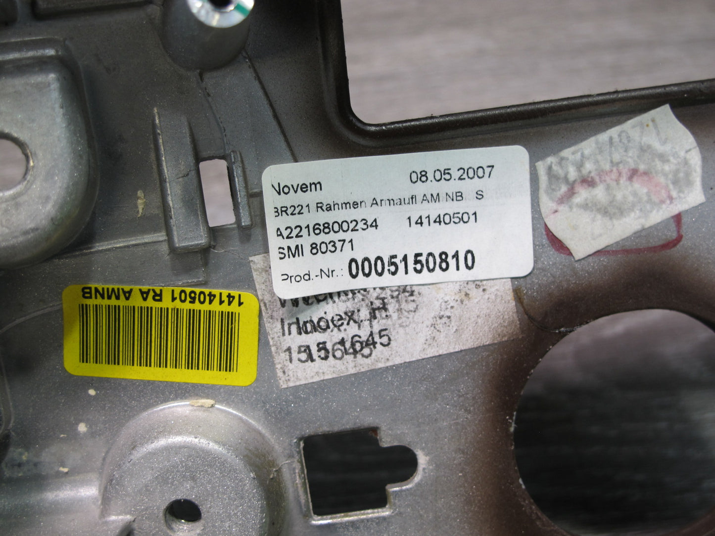 07-13 Mercedes W221 S-class Center Console Woodgrain Molding Trim Set OEM