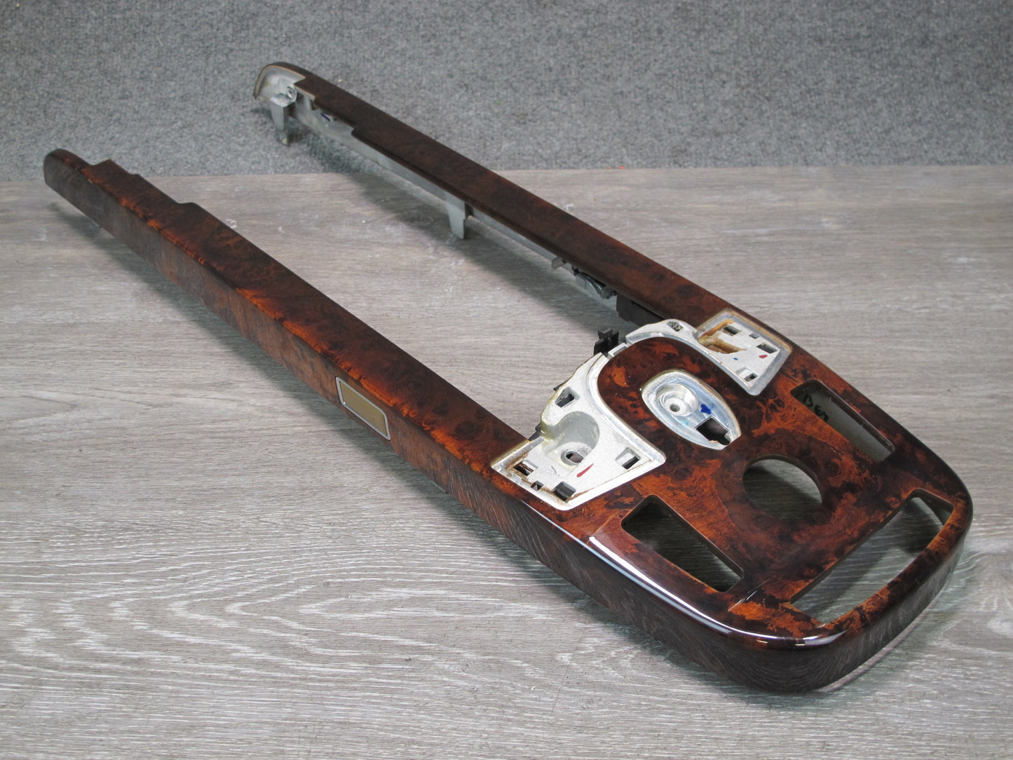 07-13 Mercedes W221 S-class Center Console Woodgrain Molding Trim Set OEM