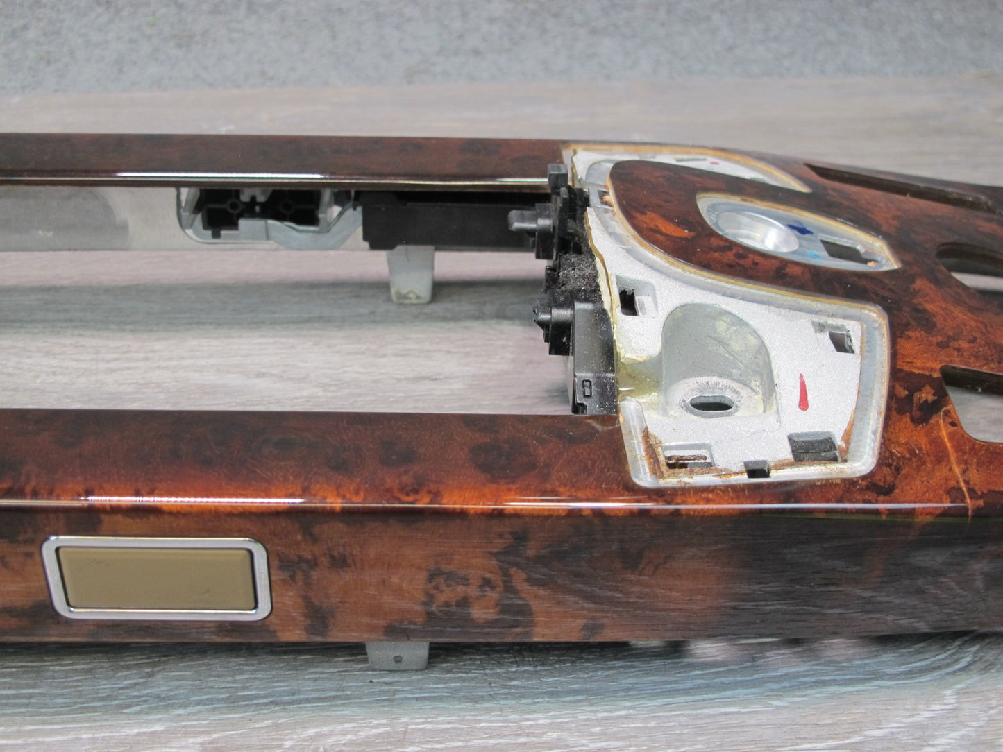 07-13 Mercedes W221 S-class Center Console Woodgrain Molding Trim Set OEM