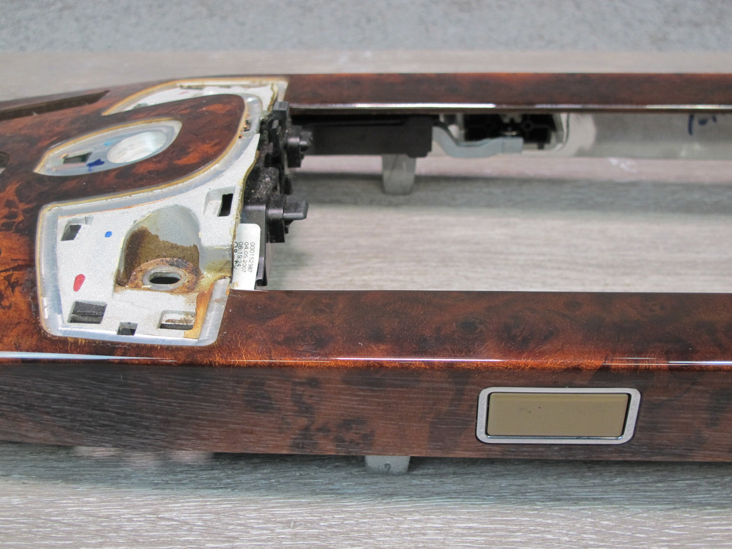 07-13 Mercedes W221 S-class Center Console Woodgrain Molding Trim Set OEM