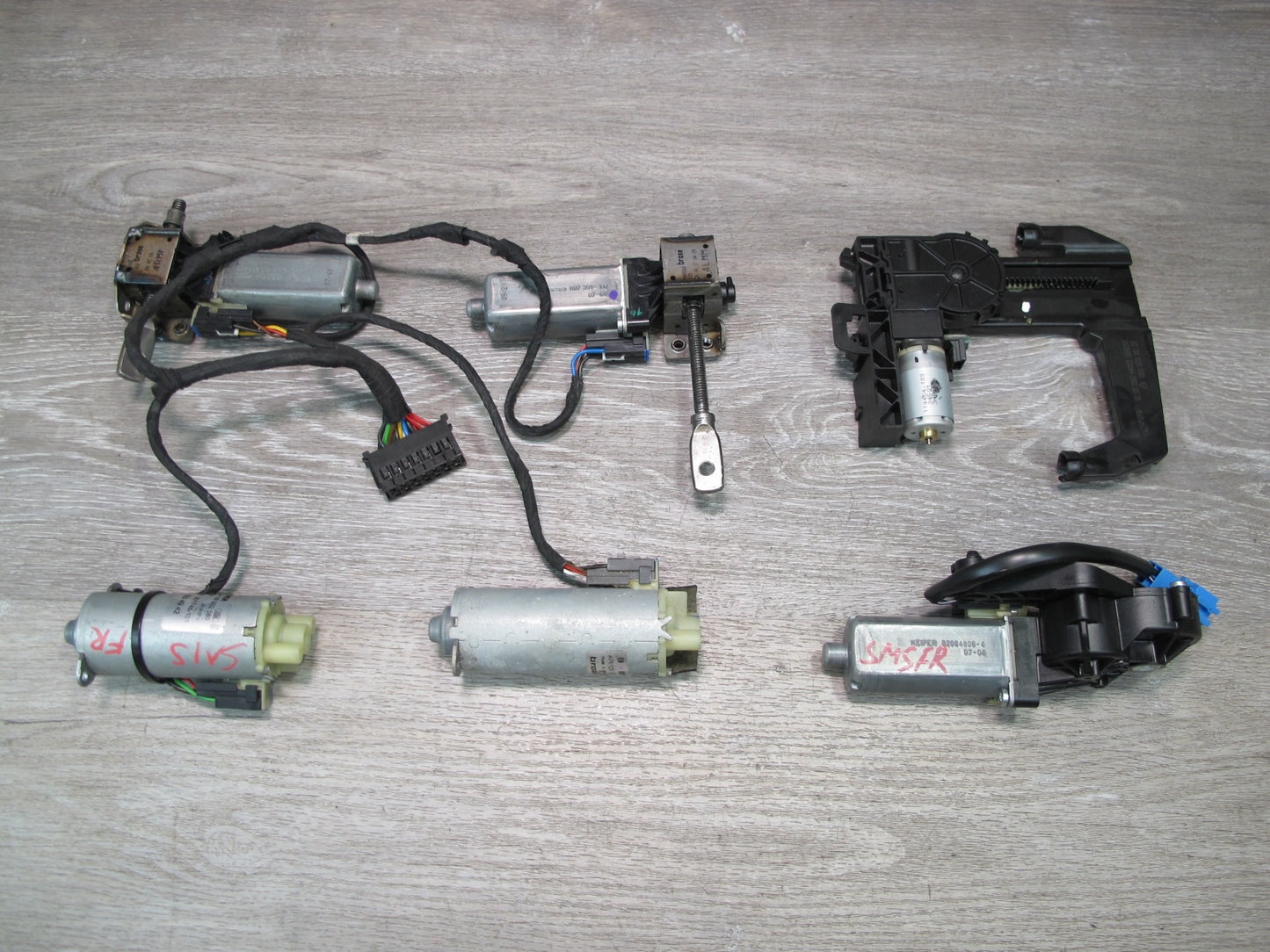 07-13 Mercedes W221 S-class Front Right Seat Adjustment Motor Set 6pcs OEM
