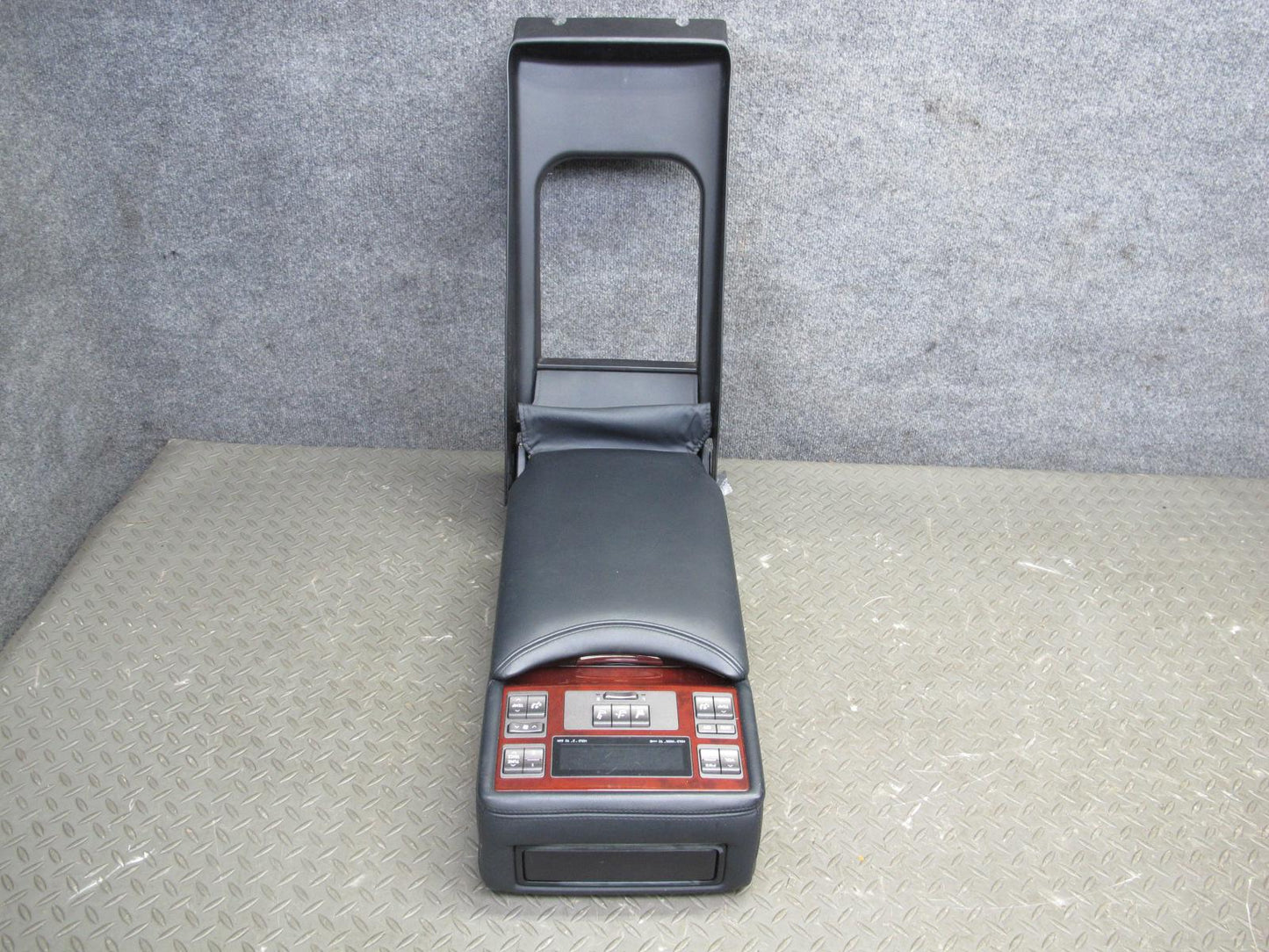 2008 Lexus LS600h Rear Seat Center Leather Armrest Black w Switch Panel OEM