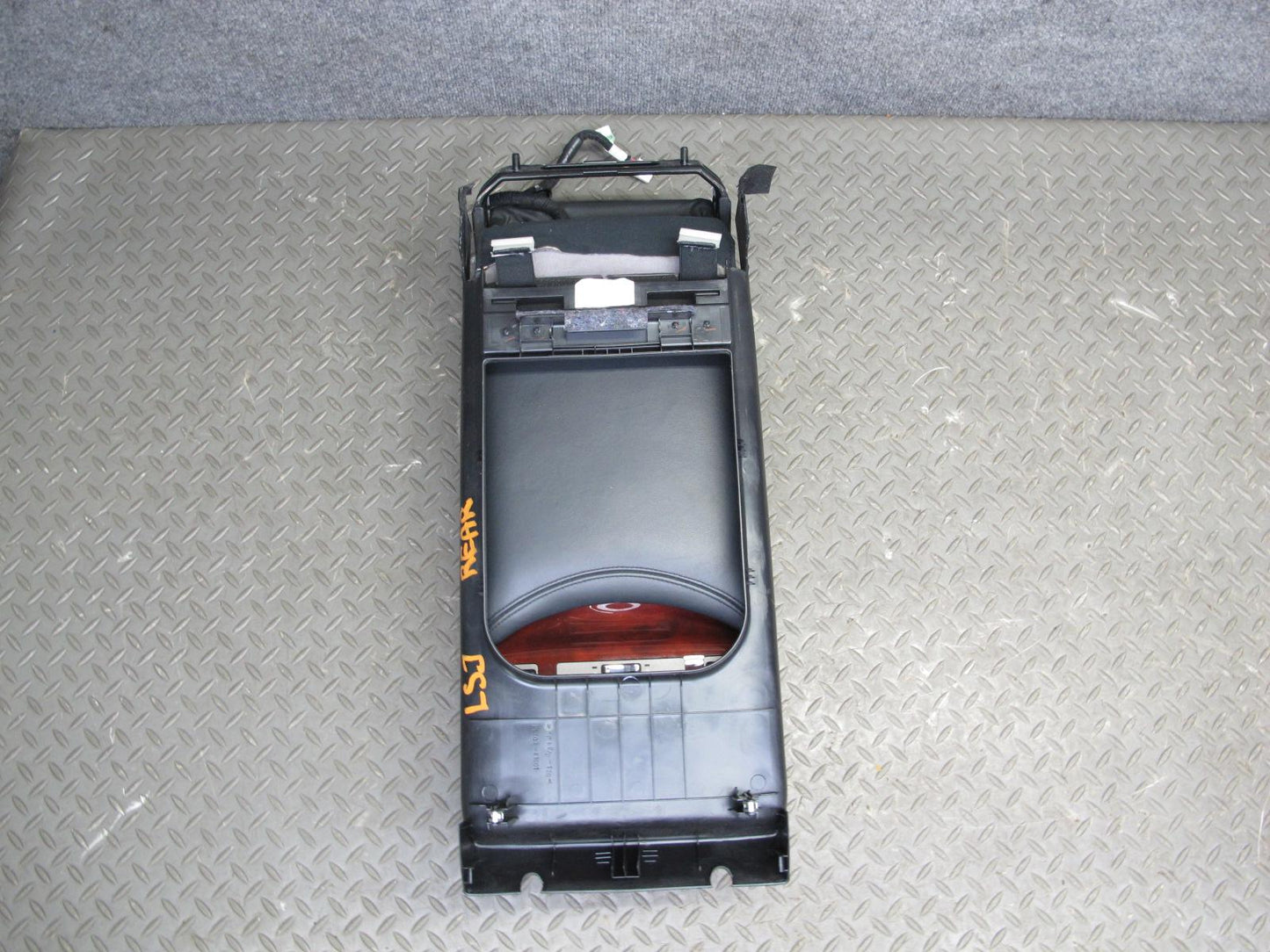 2008 Lexus LS600h Rear Seat Center Leather Armrest Black w Switch Panel OEM