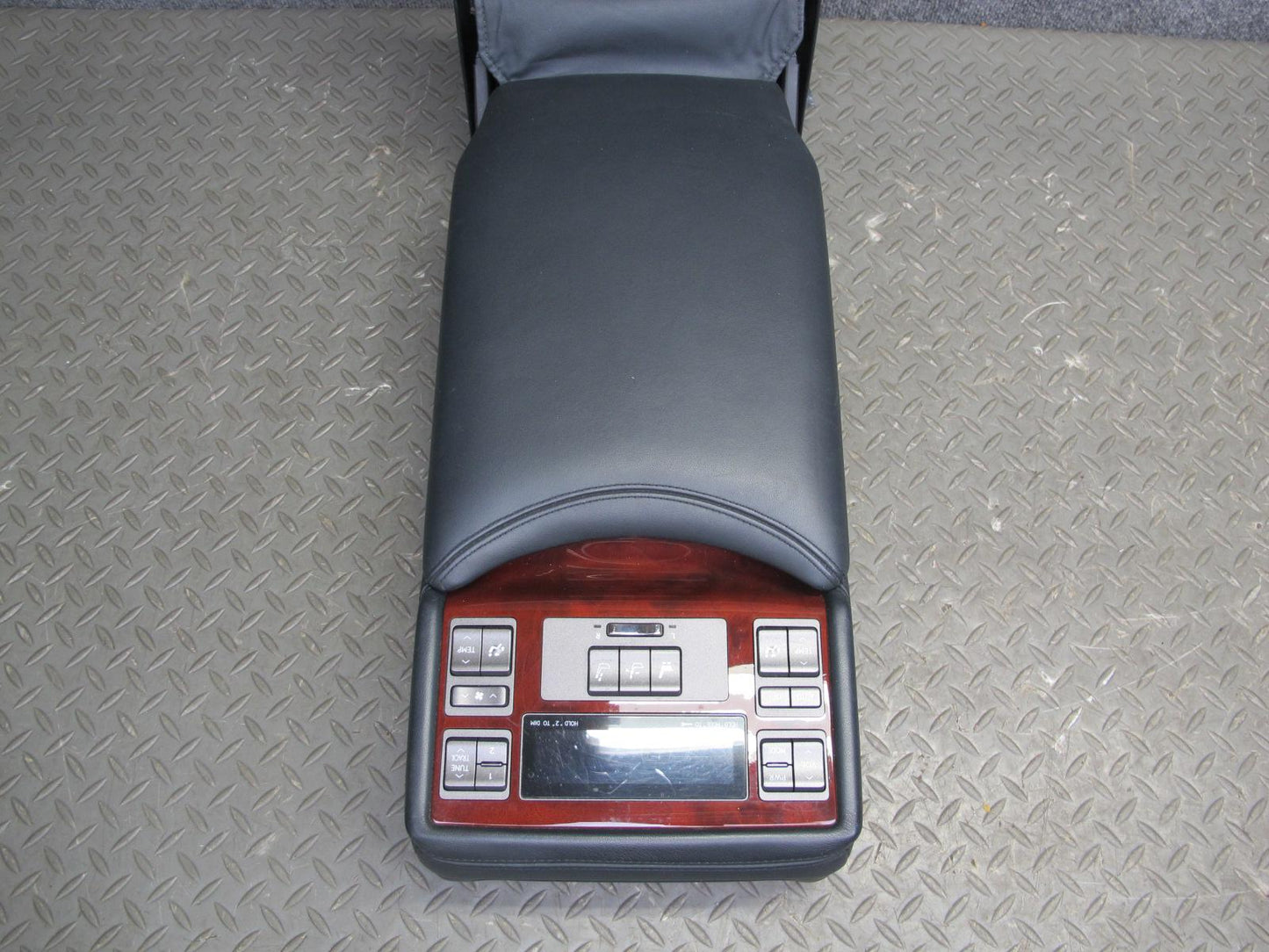 2008 Lexus LS600h Rear Seat Center Leather Armrest Black w Switch Panel OEM