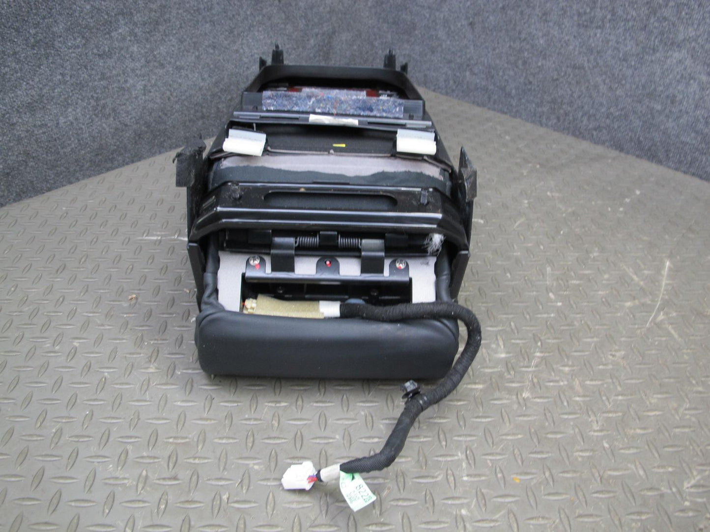 2008 Lexus LS600h Rear Seat Center Leather Armrest Black w Switch Panel OEM