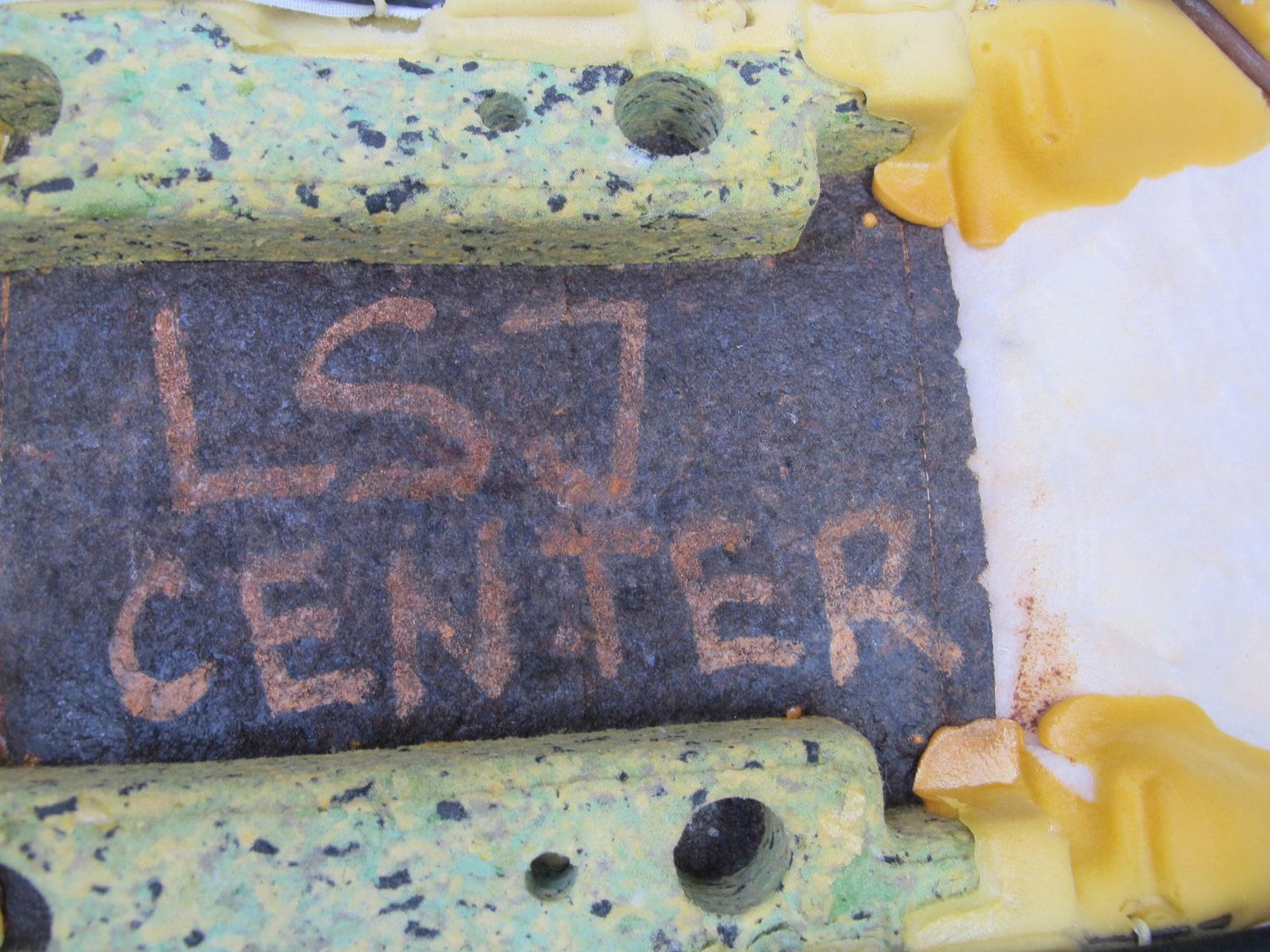 08-09 Lexus LS600h Rear Seat Center Lower Cushion Leather Black OEM