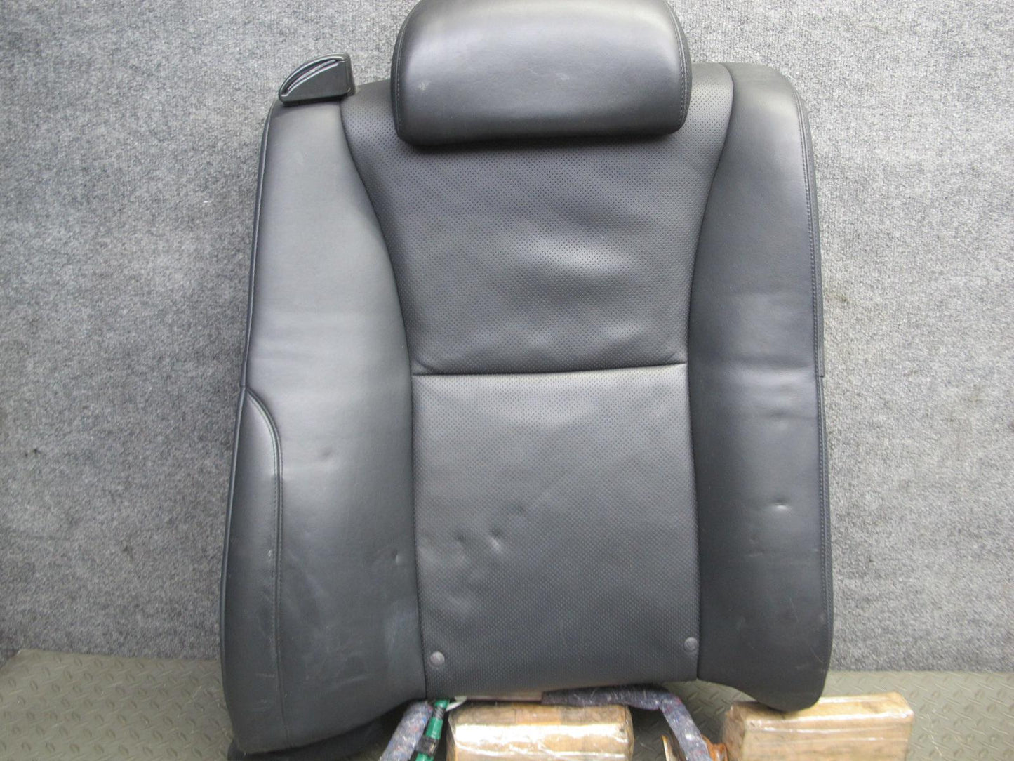 2008 Lexus LS600h Rear Right Leather Seat Upper Cushion Black w Adjust Frame OEM