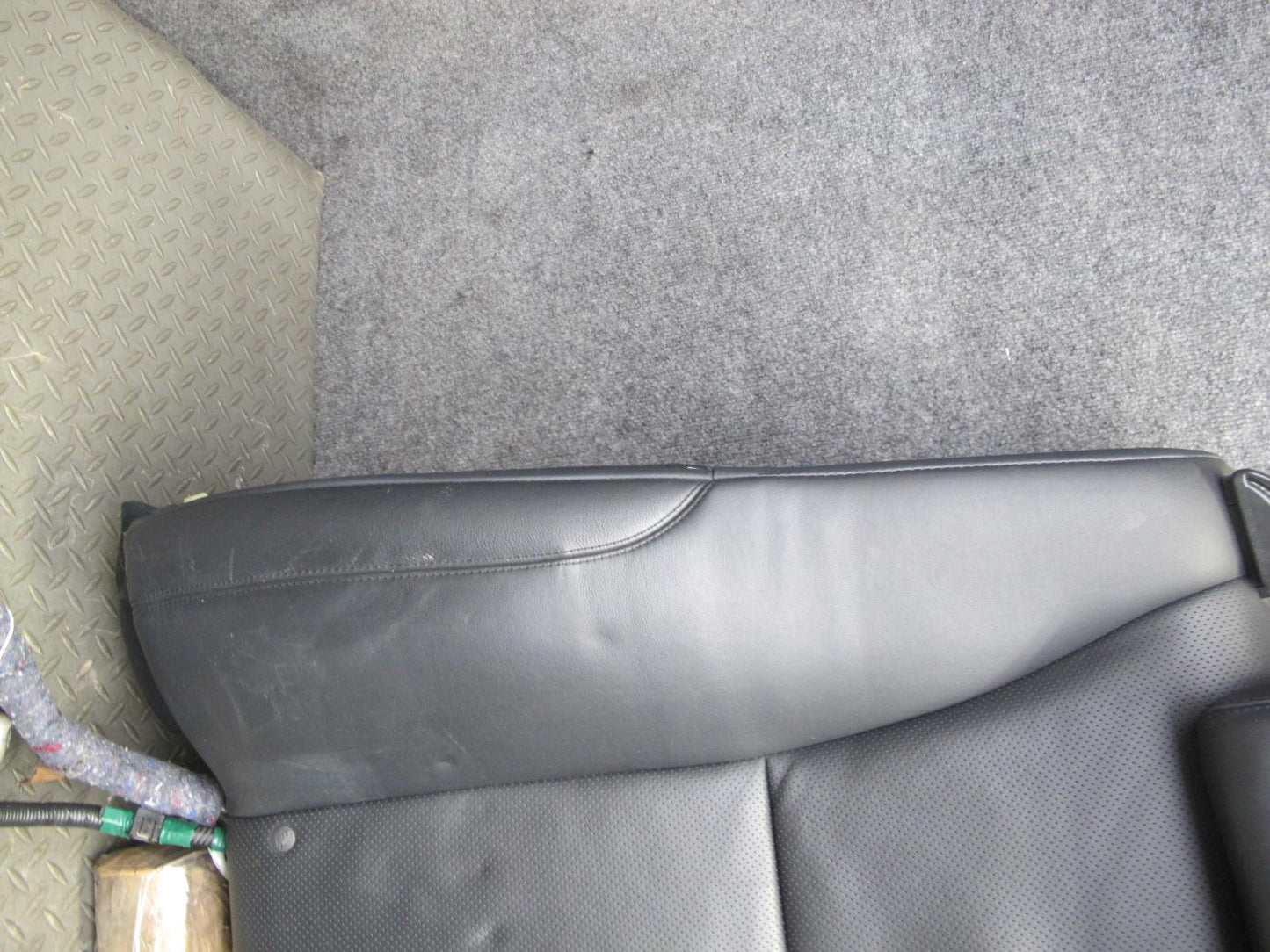 2008 Lexus LS600h Rear Right Leather Seat Upper Cushion Black w Adjust Frame OEM