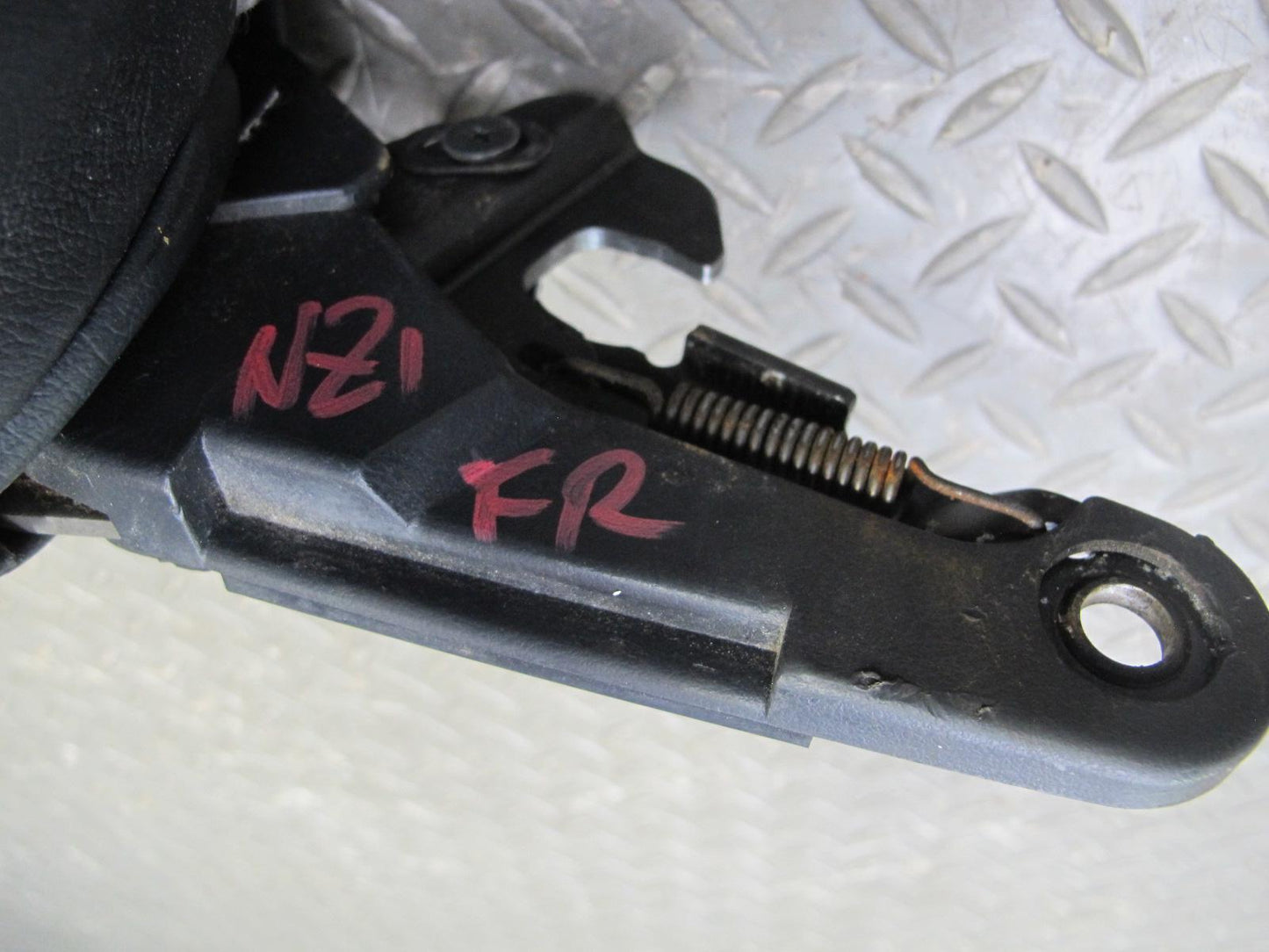 90-96 Nissan Z32 300ZX Front Right Seat Upper Backrest Leather Cushion Black OEM