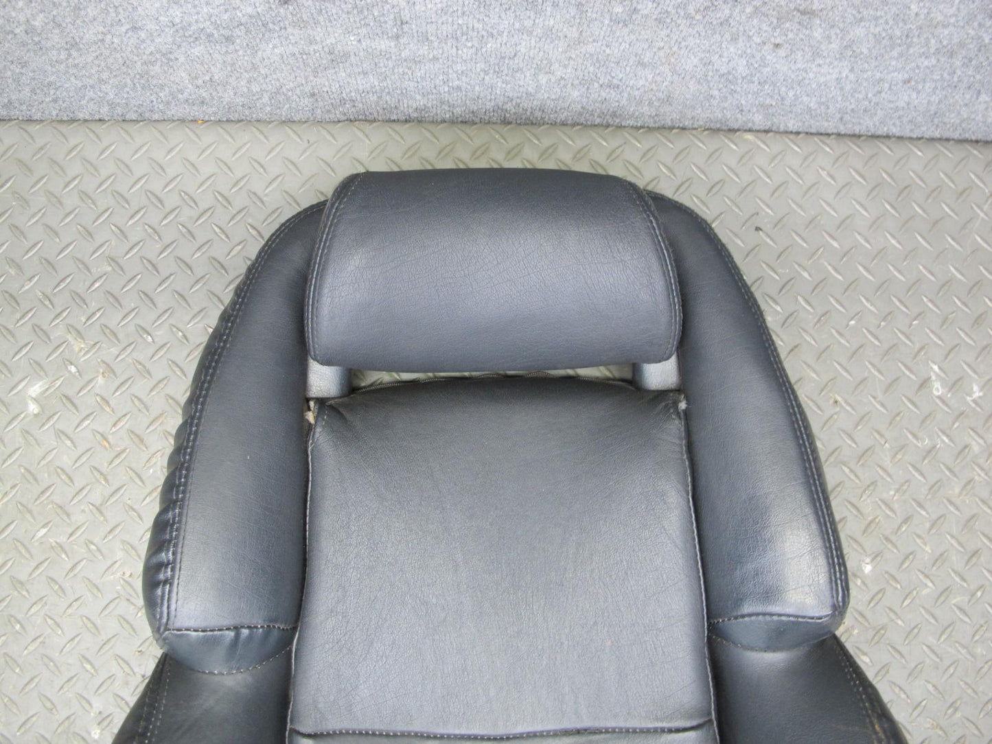 90-96 Nissan Z32 300ZX Front Right Seat Upper Backrest Leather Cushion Black OEM