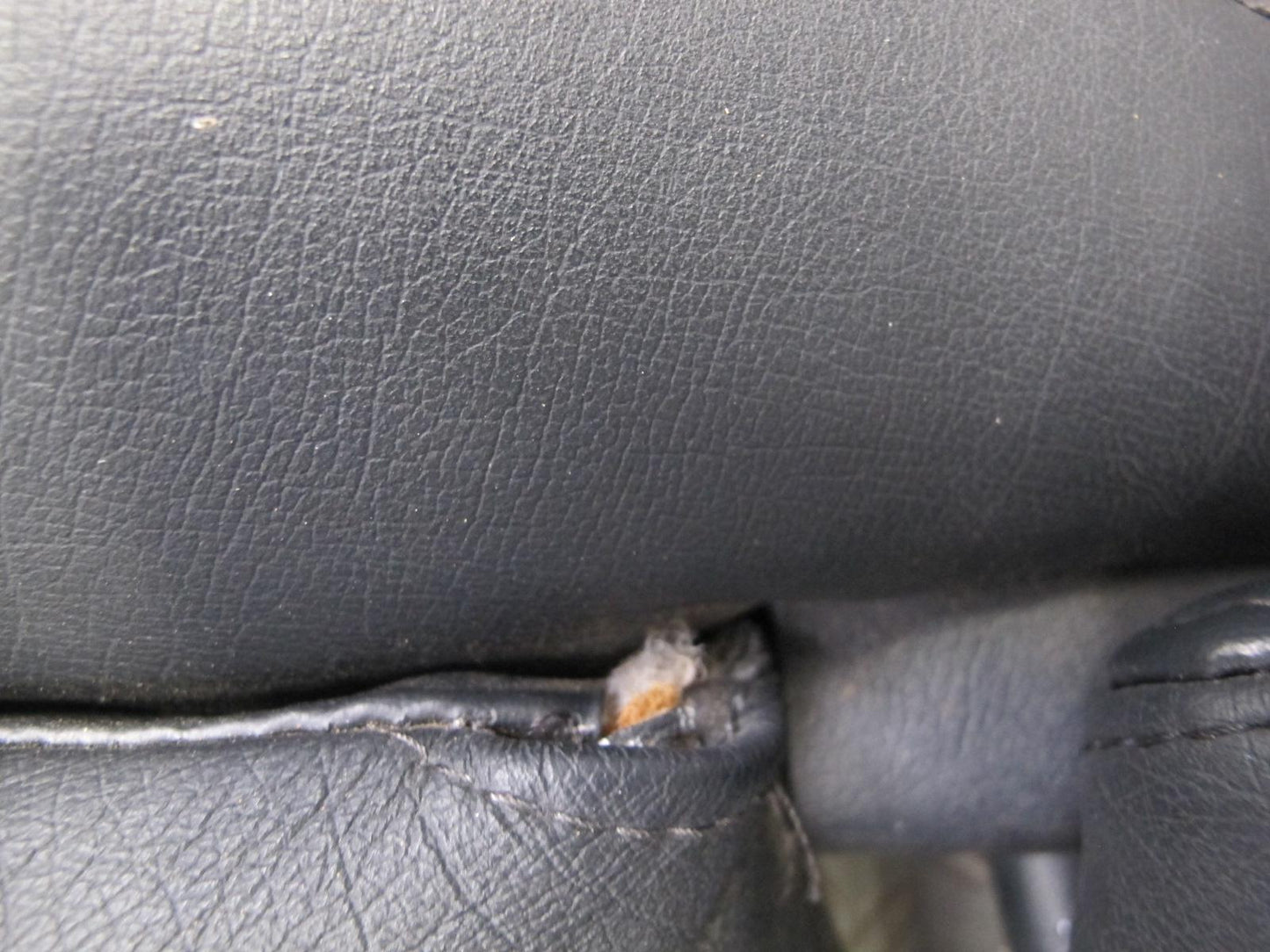 90-96 Nissan Z32 300ZX Front Right Seat Upper Backrest Leather Cushion Black OEM