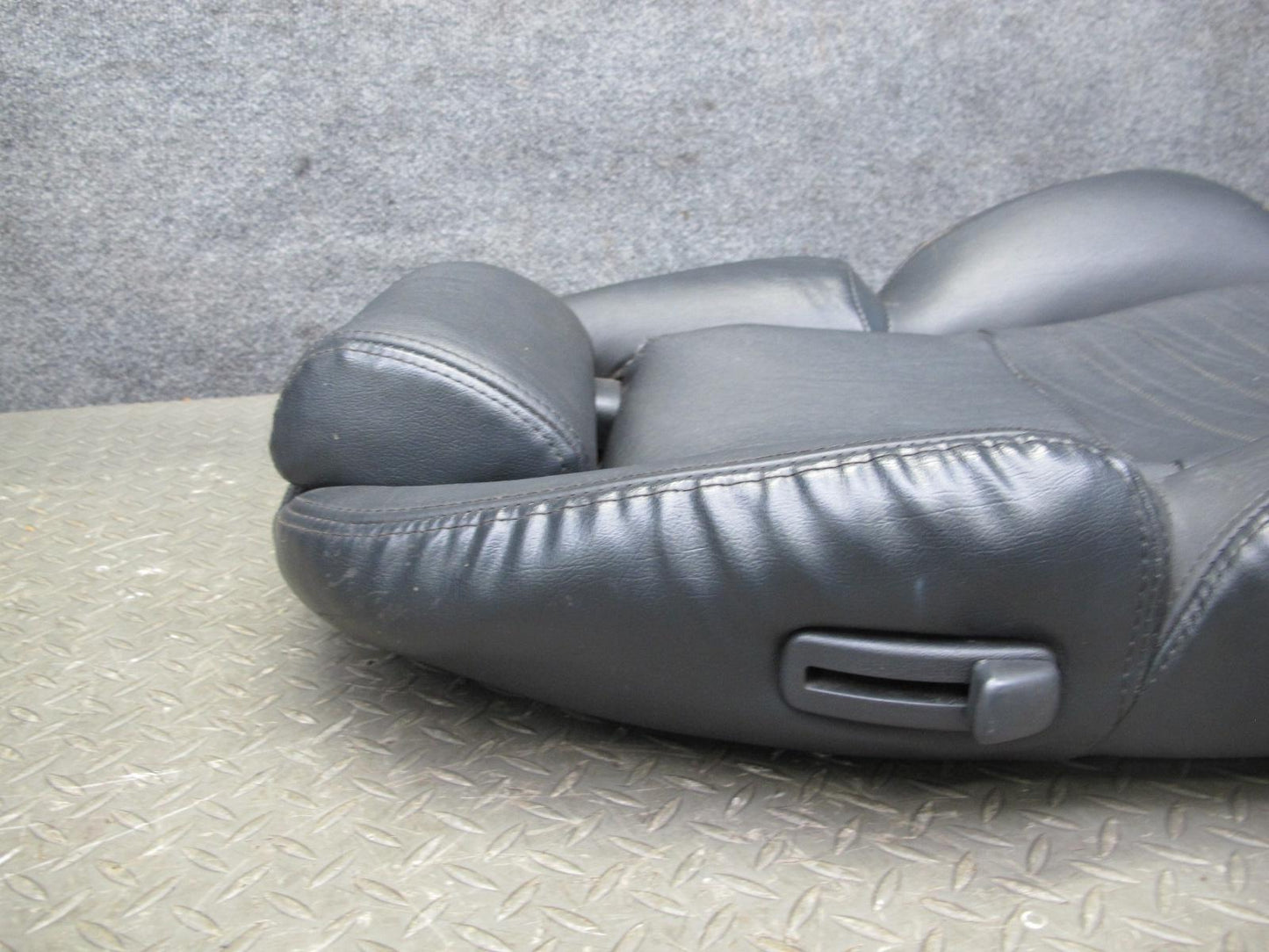 90-96 Nissan Z32 300ZX Front Right Seat Upper Backrest Leather Cushion Black OEM