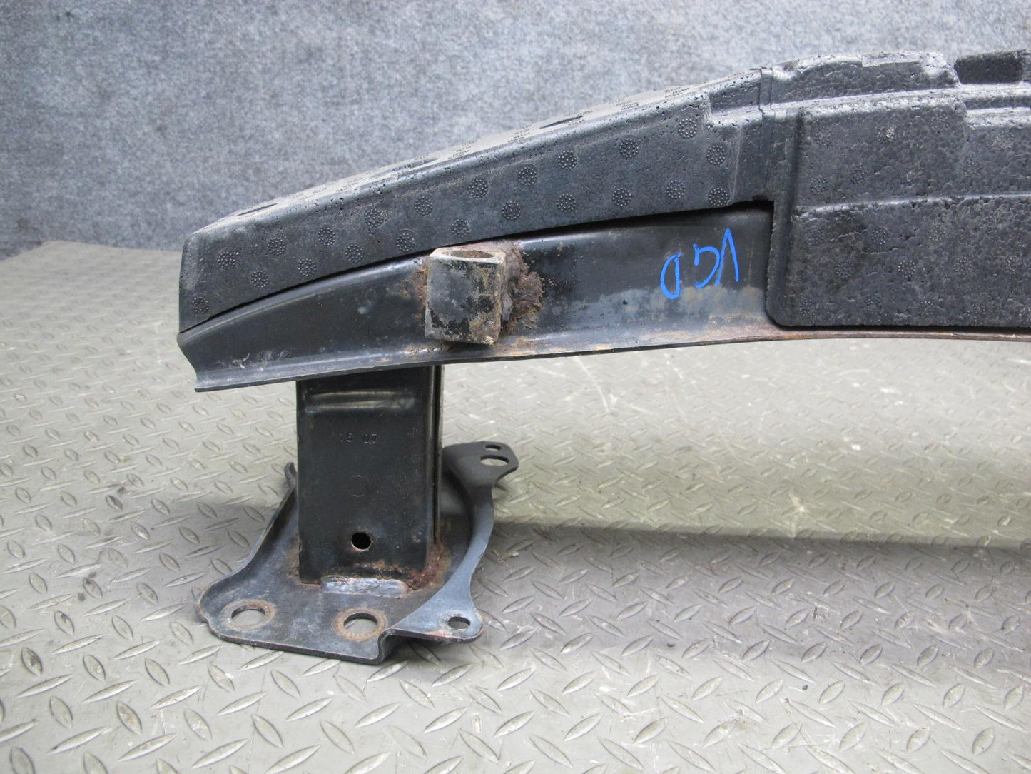 2008 VW R32 VR6 3.2L Front Bumper Reinforcement Impact Bar w Foam Absorber OEM