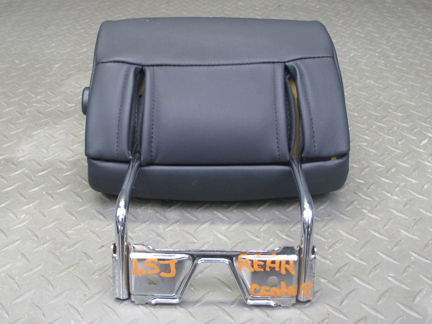 07-12 Lexus LS600h LS460 Rear Seat Center Leather Headrest Black OEM