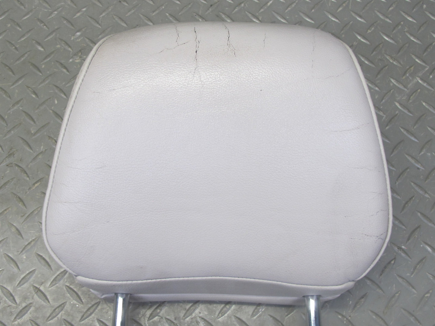 07-09 Nissan 350Z Z33 Conv Set of 2 Front Left & Right Leather Headrest Gray OEM