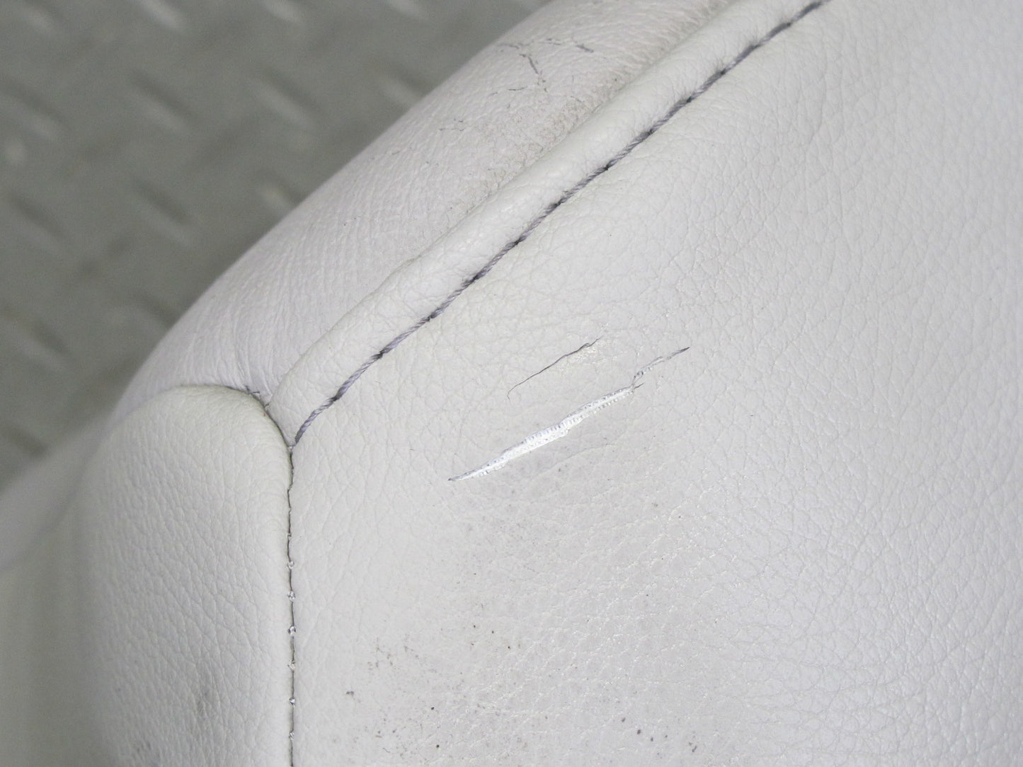 07-09 Nissan 350Z Z33 Conv Set of 2 Front Left & Right Leather Headrest Gray OEM