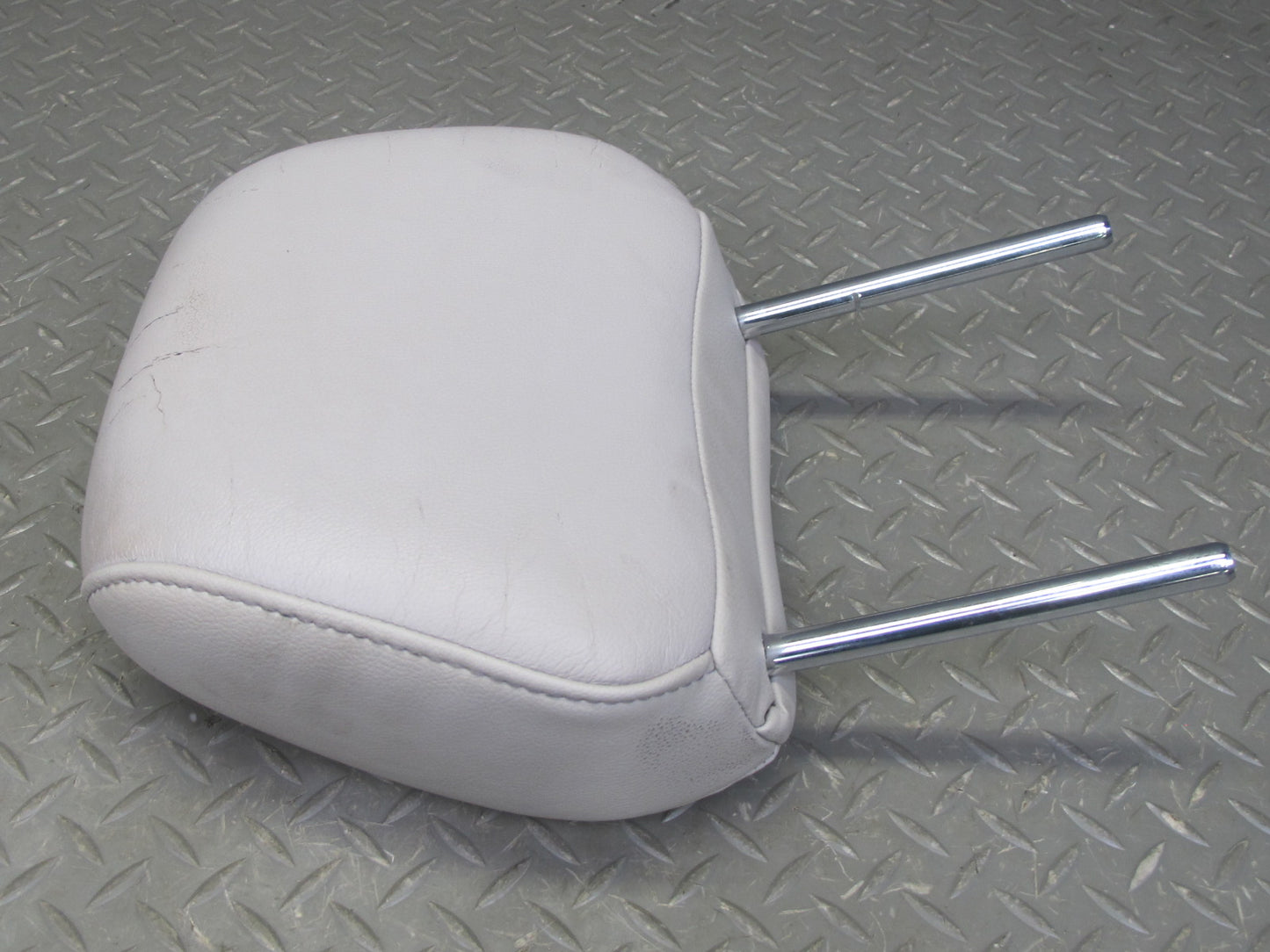 07-09 Nissan 350Z Z33 Conv Set of 2 Front Left & Right Leather Headrest Gray OEM