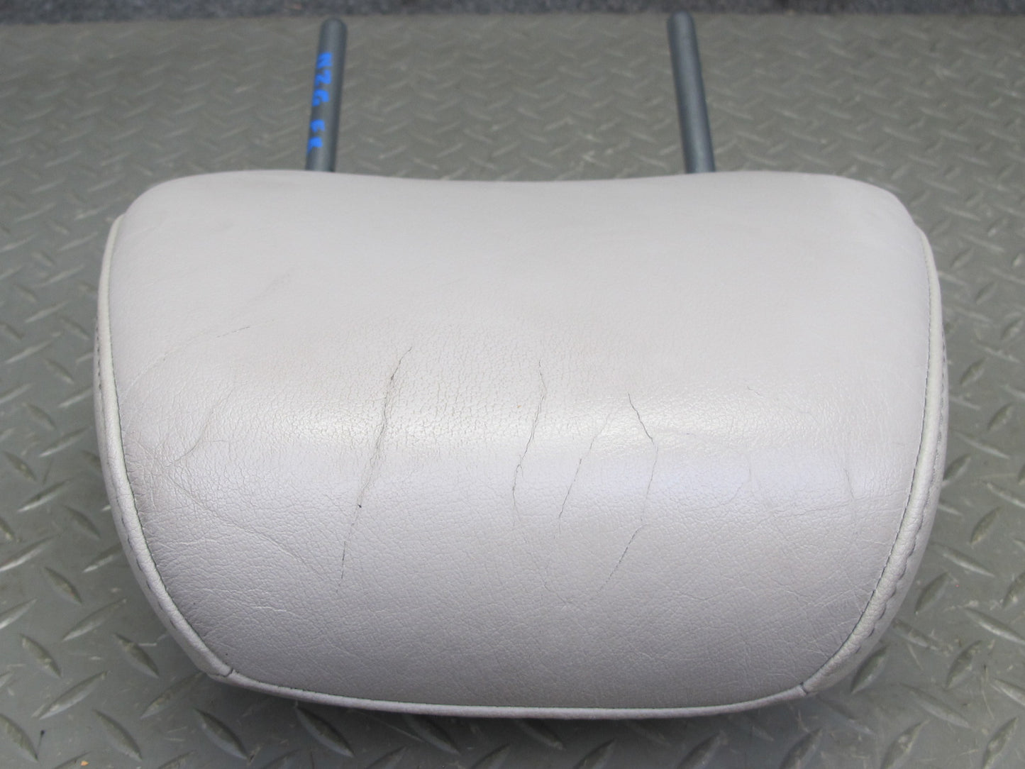 07-09 Nissan 350Z Z33 Conv Set of 2 Front Left & Right Leather Headrest Gray OEM