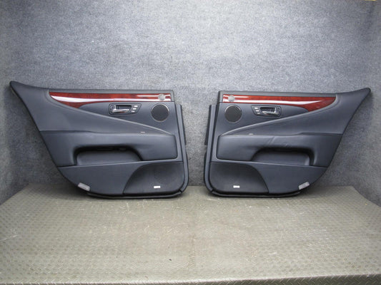 2008 Lexus UVF46L LS600hL Set of 2 Rear Left & Right Interior Door Panel OEM