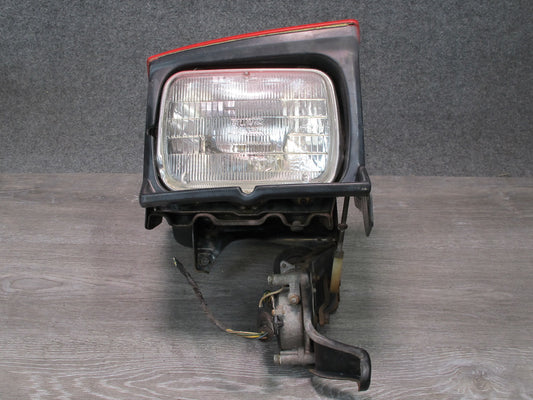 85-89 Toyota MR2 AW15 Front Right POP UP Headlight Lamp w Motor Assembly RED OEM