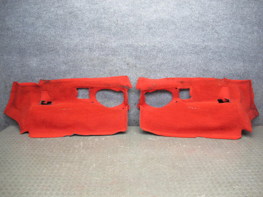 1993 Chevrolet Corvette C4 Set of 2 Rear Hatch Trunk Carpet Cover Torch RED OEM