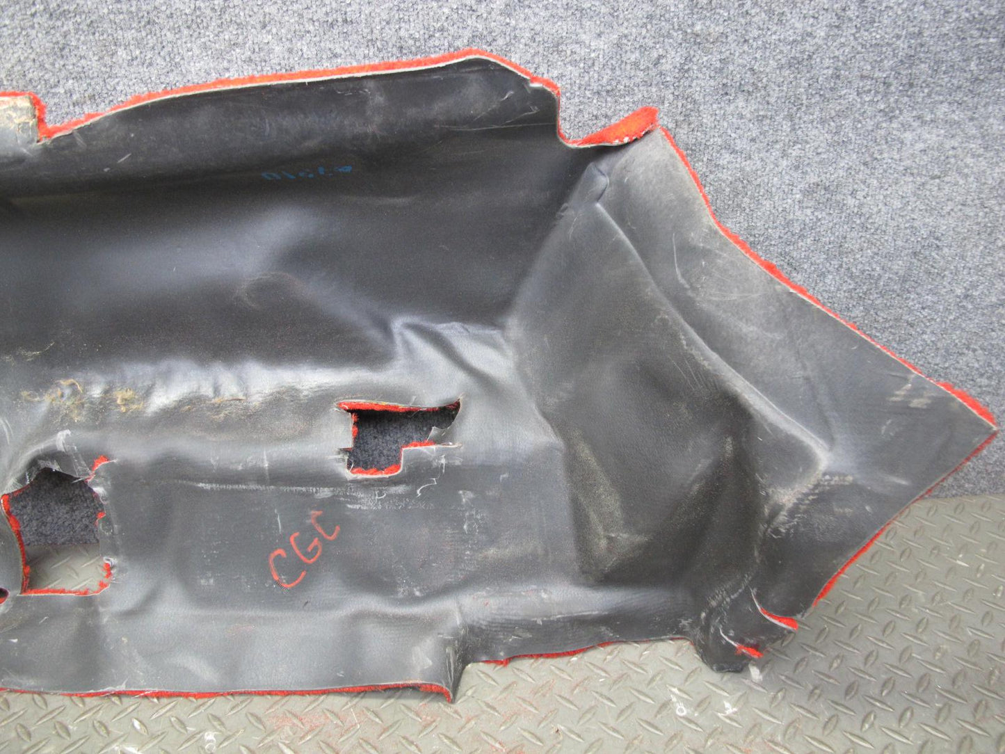 1993 Chevrolet Corvette C4 Set of 2 Rear Hatch Trunk Carpet Cover Torch RED OEM