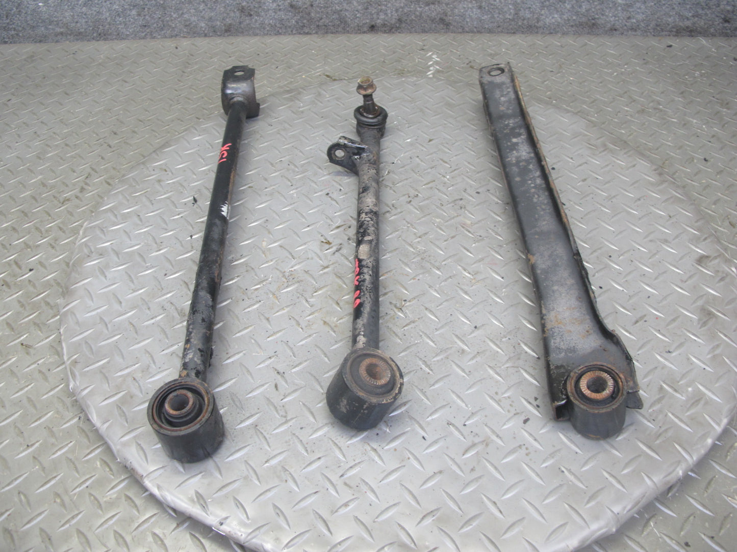 86-92 Toyota Supra MK3 Set of 3 Rear Right Control Arm & Strut Rod 106K Mile OEM