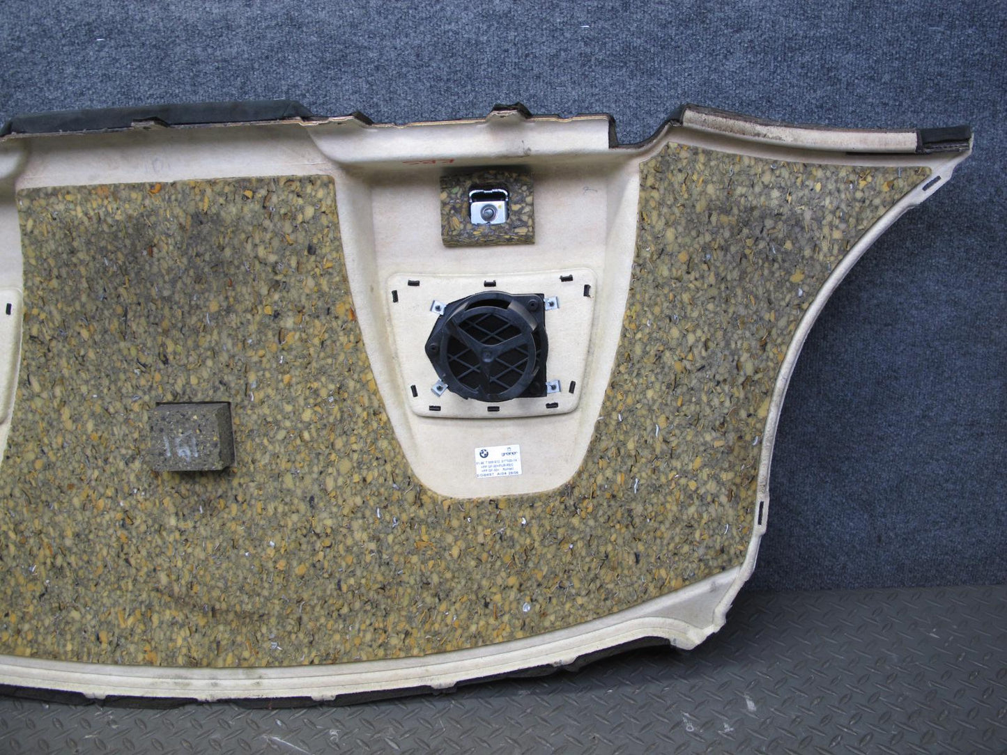 2006-2010 BMW E63 Coupe Rear Parcel Deck Shelf Panel Alcantara 7899612