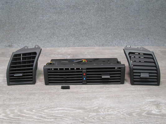 94-99 Mercedes W140 S-class Set of 3 Dash Left Center Right A/C Air Vent OEM