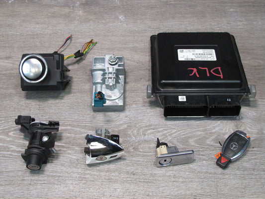 2012-2015 Mercedes R172 SLK250 ECU ECM TCM Ignition Glove Door Lock KEY Set