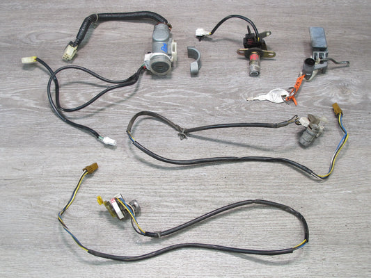 90-93 Nissan 300ZX Z32 Coupe A/T Ignition Door Glove Trunk Lock KEY Set OEM