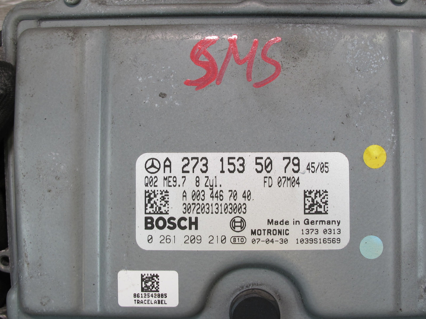 2007 Mercedes W221 S550 4MATIC M273 Engine ECU 722.9 TCU TCM Speedo Lock KEY Set