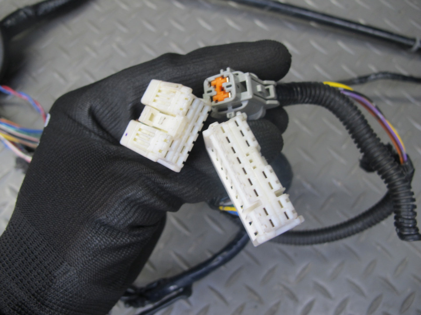 2007 Nissan 350Z Z33 Set of 2 Left & Right Door Wire Wiring Harness OEM